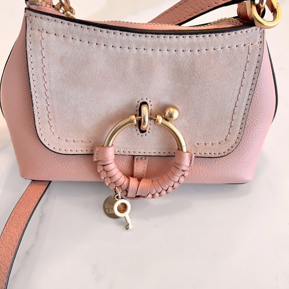 COPY - See by Chloe L33012 Pink Joan Mini Hobo Leather Suede - Picture 8 of 12